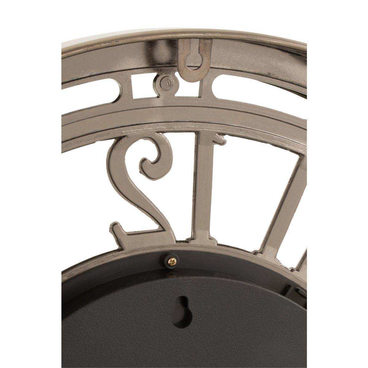 J-Line Radars Uhr mit arabischen Ziffern – Metall/Glas – Bronze – Ø 53 cm - HomeDesign Knaus