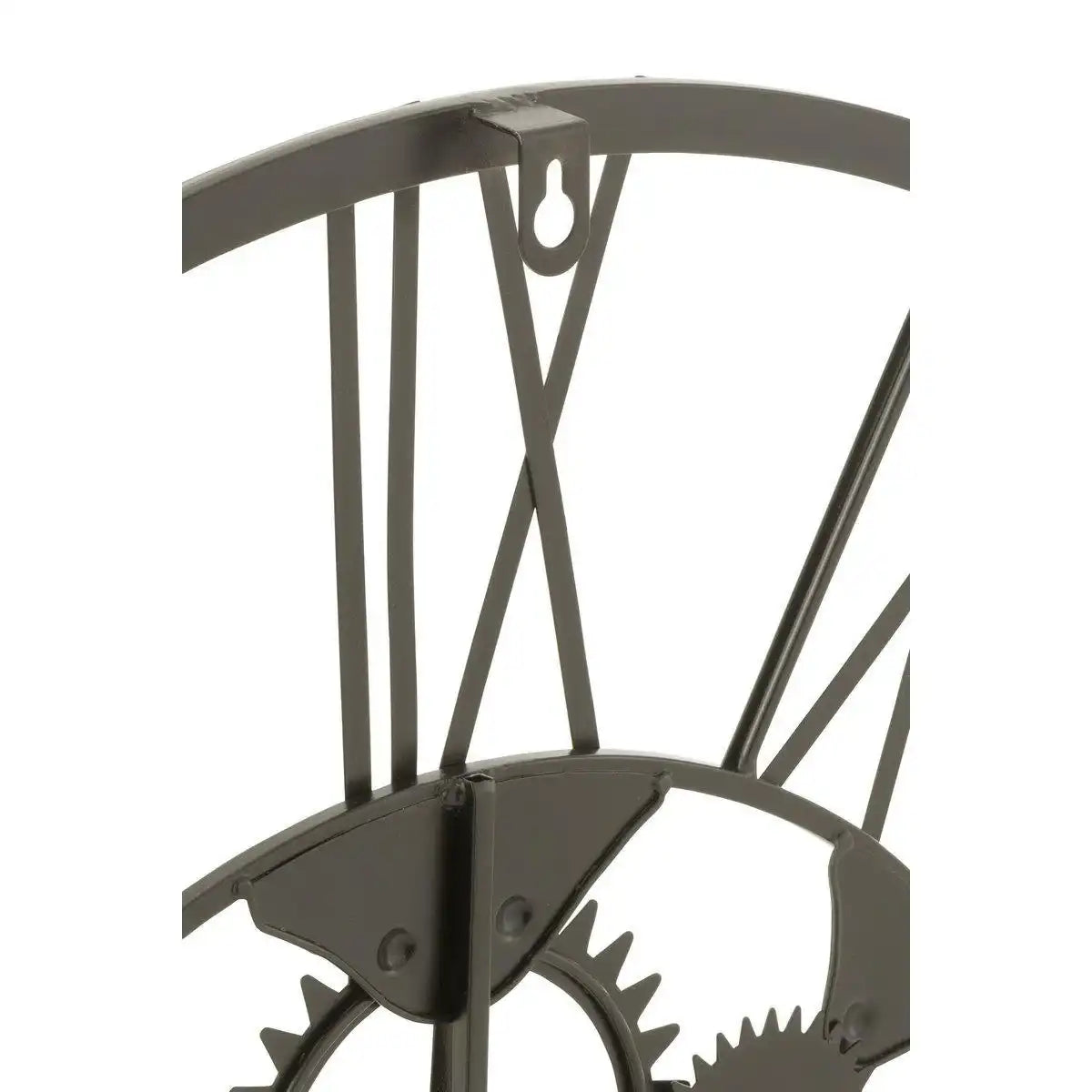 J-Line Raduhr mit römischen Ziffern – Metall – Schwarz – S – Ø 4 cm - HomeDesign Knaus