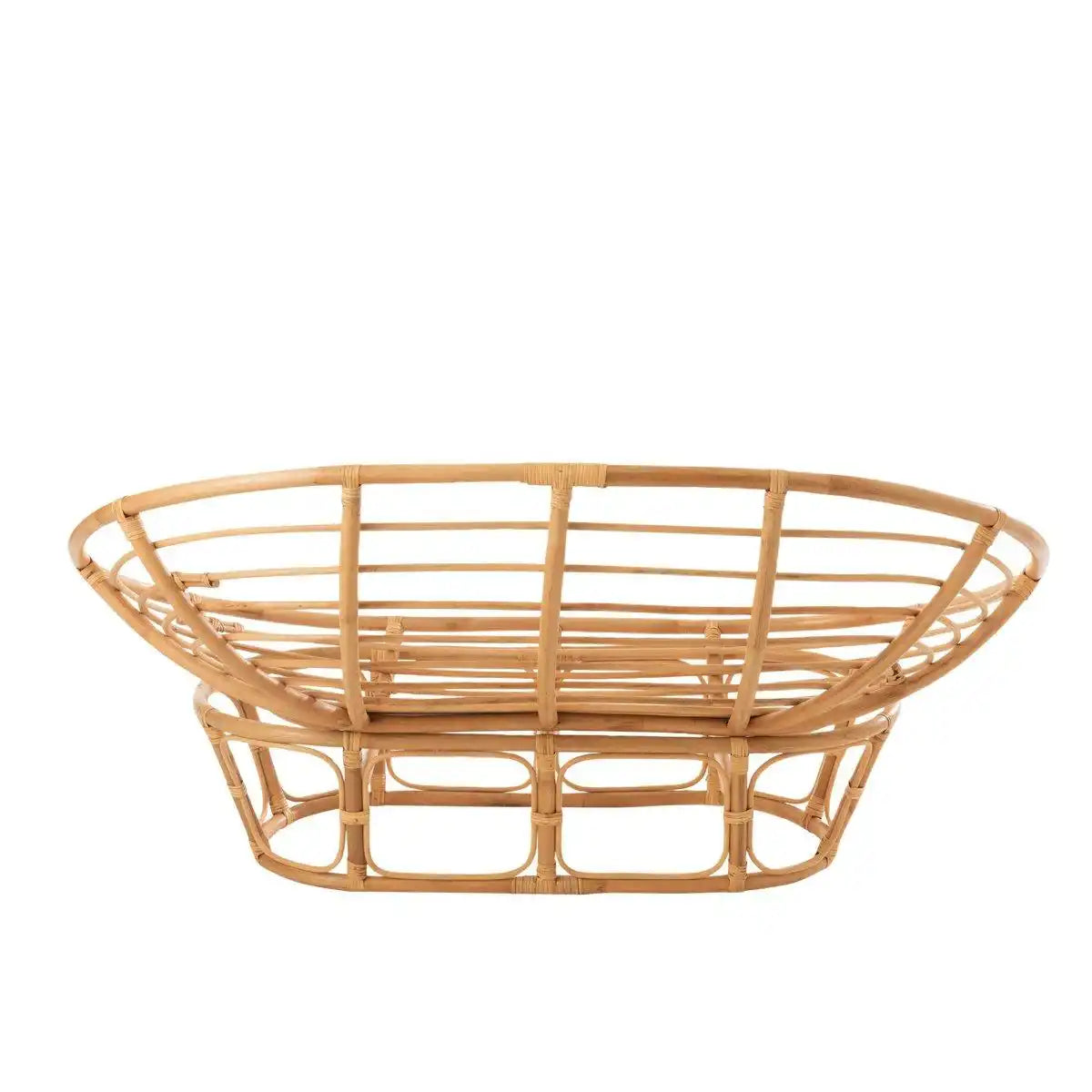 J-Line Rattansofa – mit Kissen – Jute/Textil – Natur - HomeDesign Knaus