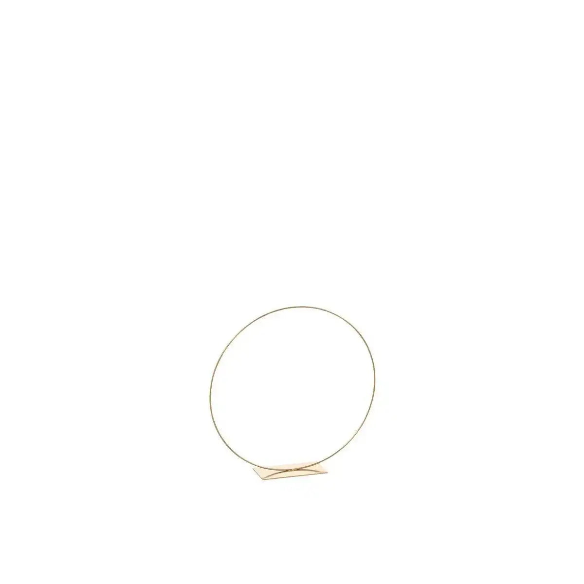 J-Line-Ring, dekorativ, auf Fuß, Metall, goldfarben, klein - HomeDesign Knaus