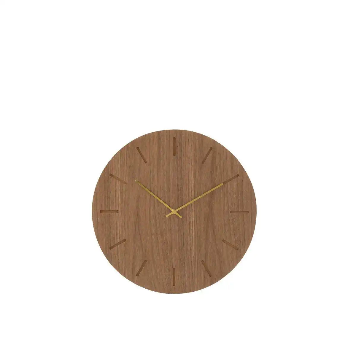 J-Line Runde Uhr – Holz – Natur – Ø 4 cm - HomeDesign Knaus