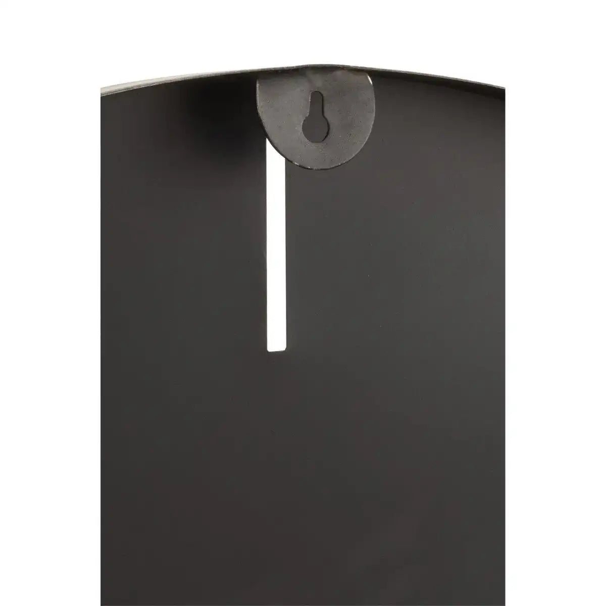 J-Line Runde Uhr – Metall – Dunkelgrau – L – Ø 76,5 cm - HomeDesign Knaus