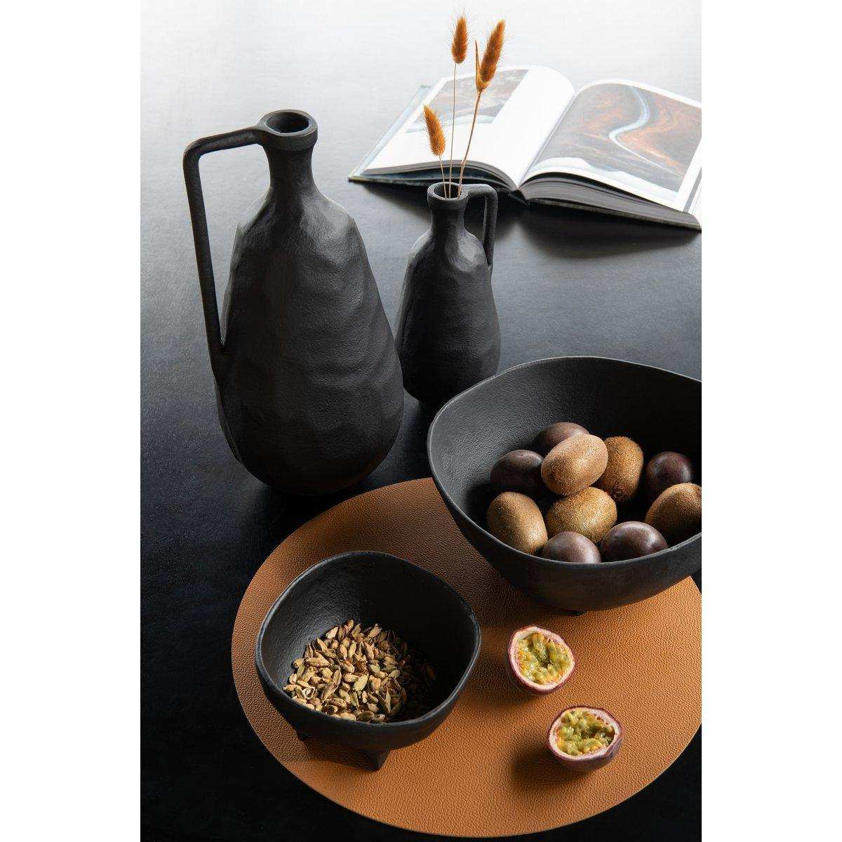 J-Line Rundes Tischset - Kunststoff - Cognac - - HomeDesign Knaus
