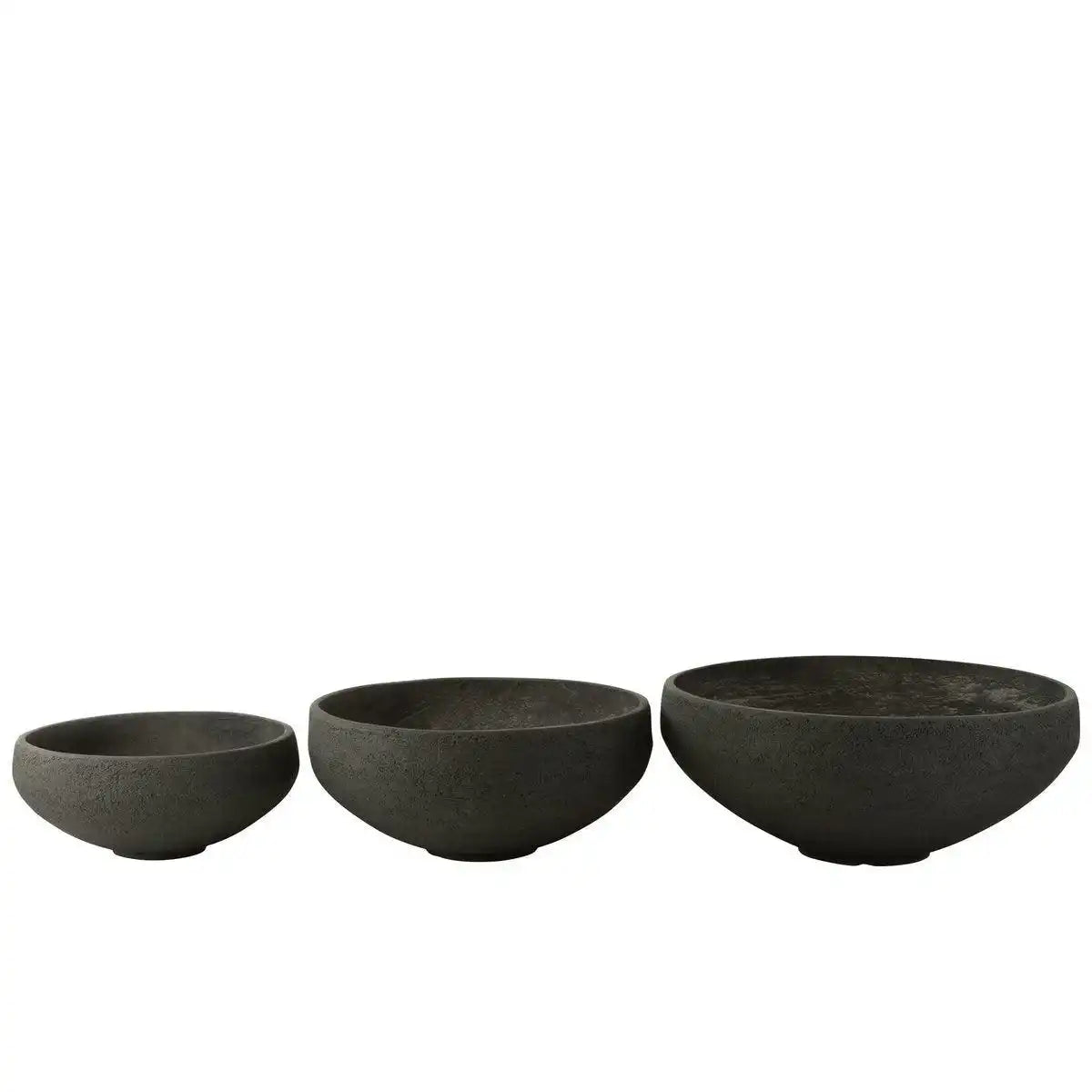 J-Line S/3 Schüssel Fiber Clay Schwarz - HomeDesign Knaus