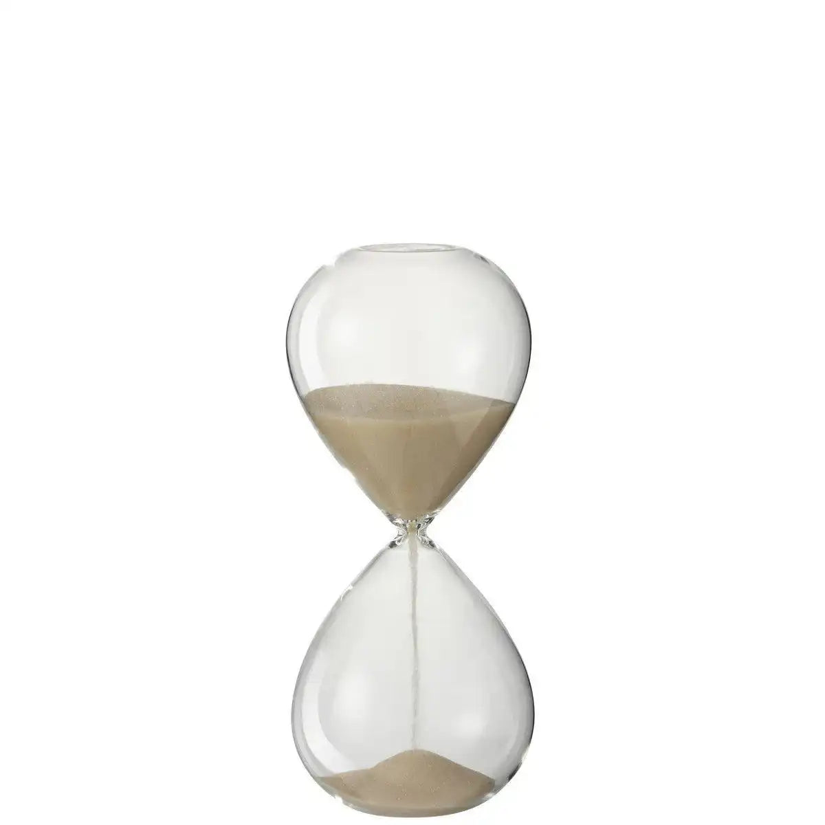 J-Line Sanduhr-Deko-Glas/Sandbeige Medium - HomeDesign Knaus