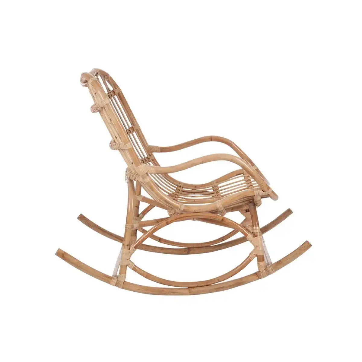 J-Line Schaukelstuhl Rattan Natur - HomeDesign Knaus