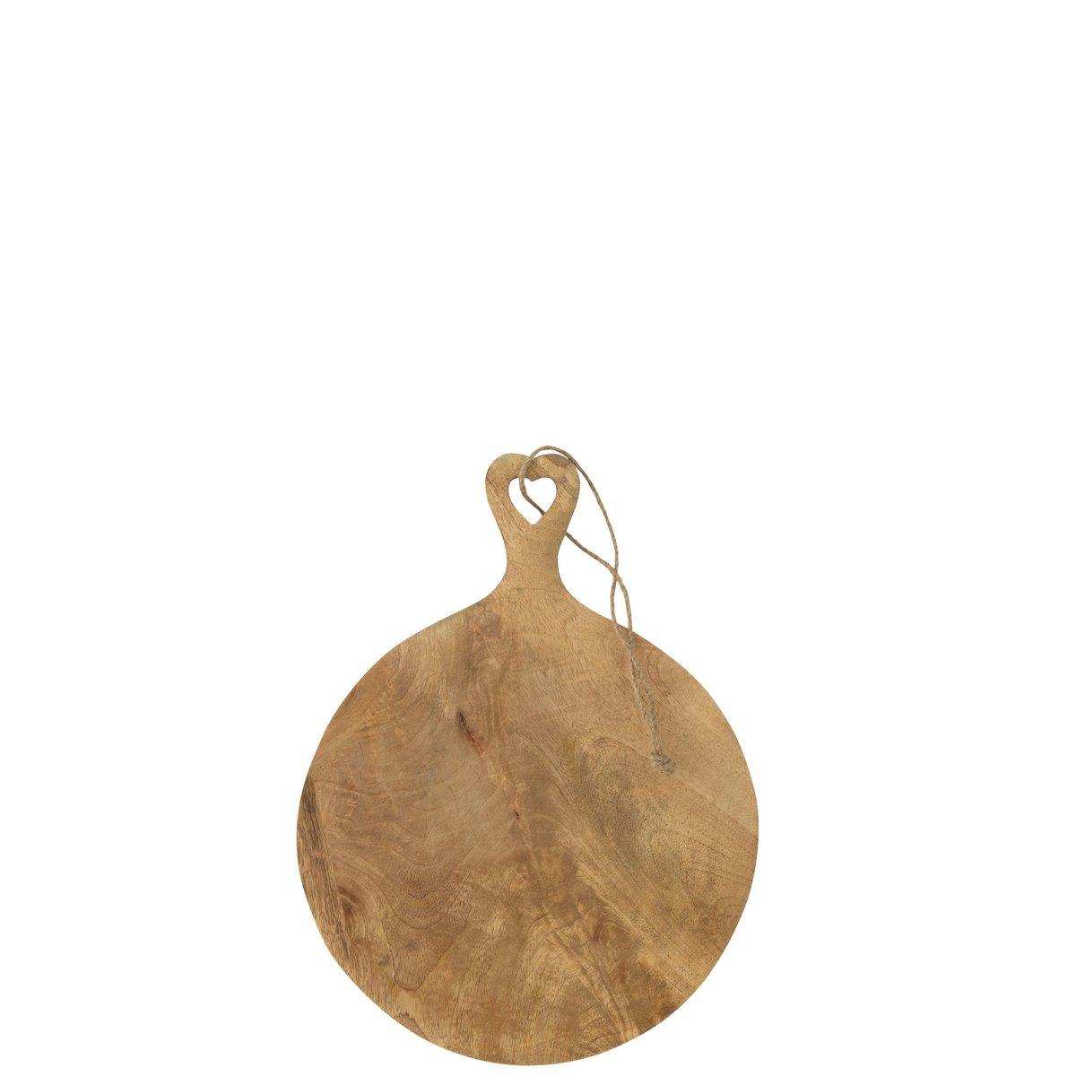 J-Line Schneidebrett Round Heart – Holz – klein - HomeDesign Knaus