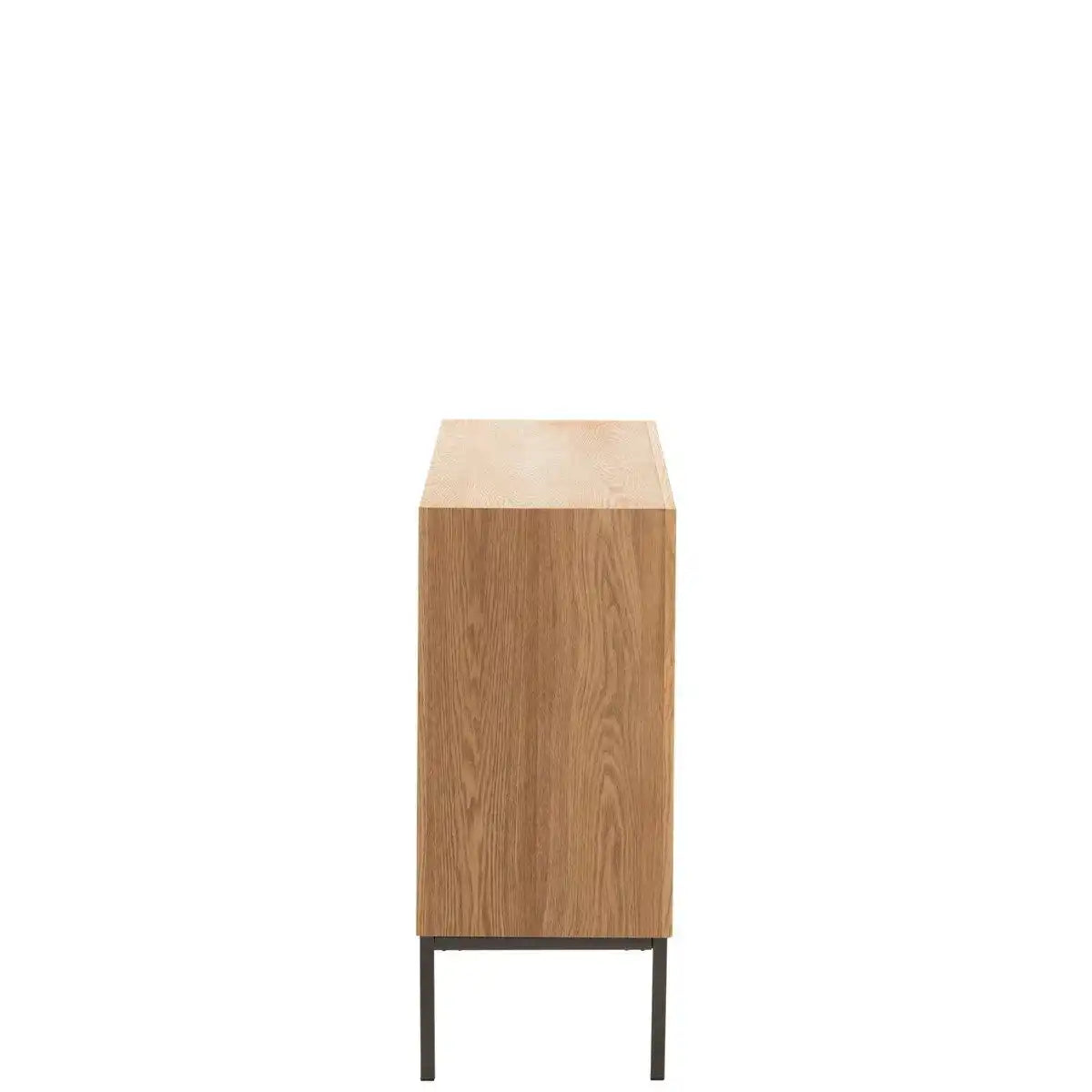 J-Line Schrank auf Beinen – 2 Türen – Holz/Metall – Natur - HomeDesign Knaus
