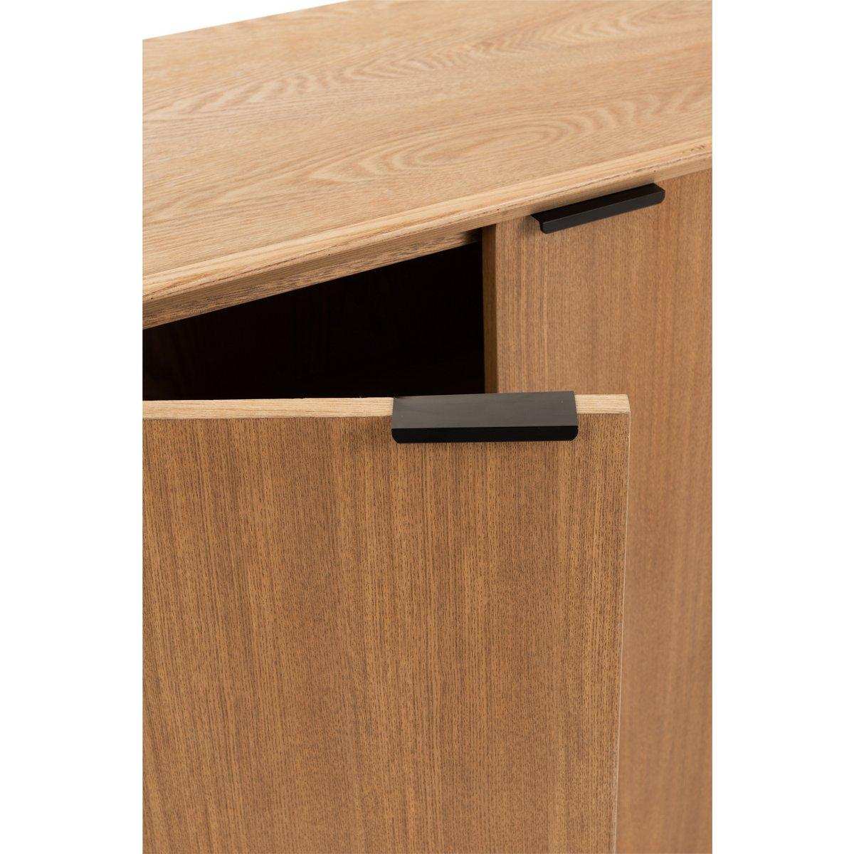 J-Line Schrank auf Beinen – 2 Türen – Holz/Metall – Natur - HomeDesign Knaus