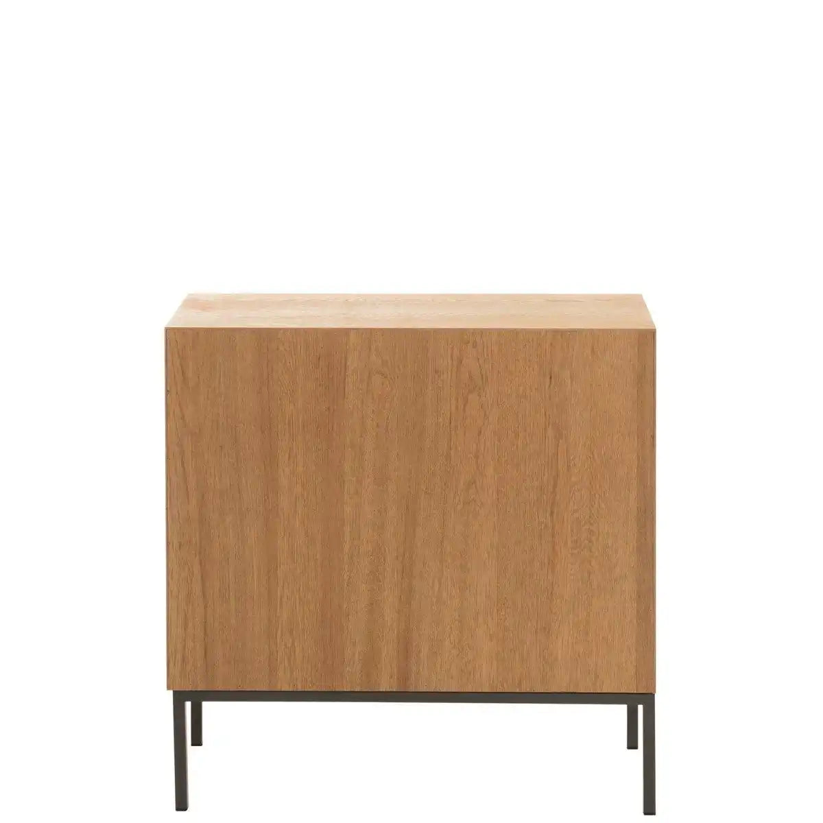 J-Line Schrank auf Beinen – 2 Türen – Holz/Metall – Natur - HomeDesign Knaus