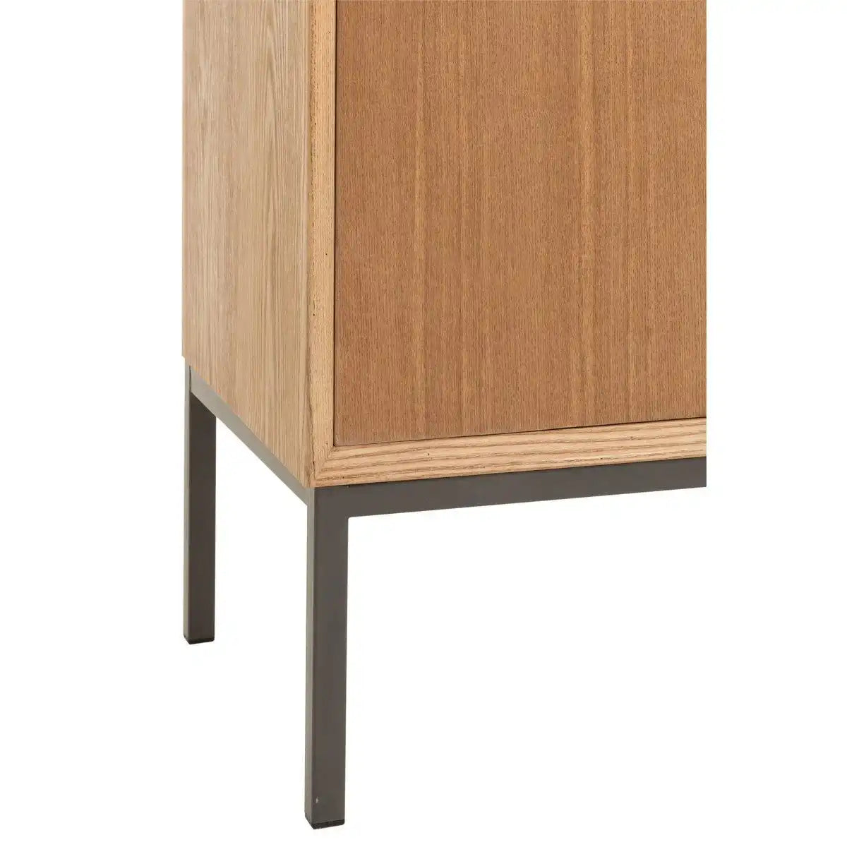 J-Line Schrank auf Beinen – 2 Türen – Holz/Metall – Natur - HomeDesign Knaus