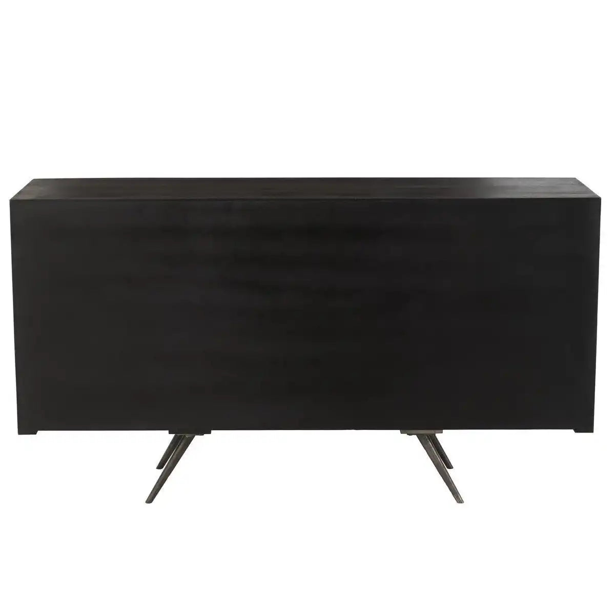 J-line Schrank Low Ethnic 2 Türen + 6 Schubladen – Holz – Braun - HomeDesign Knaus