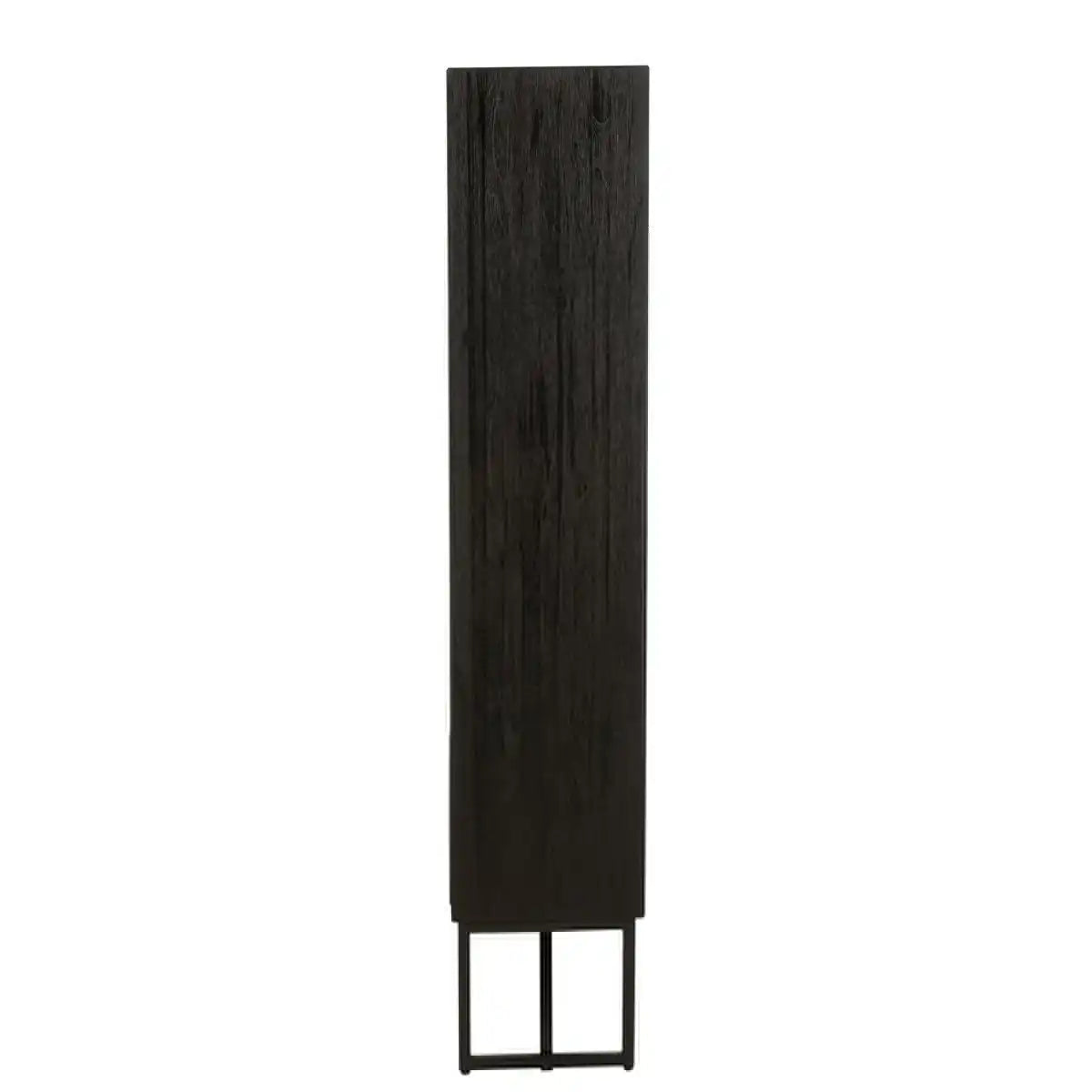 J-Line Schrank mit Schubladen – recyceltes Holz – Schwarz - HomeDesign Knaus