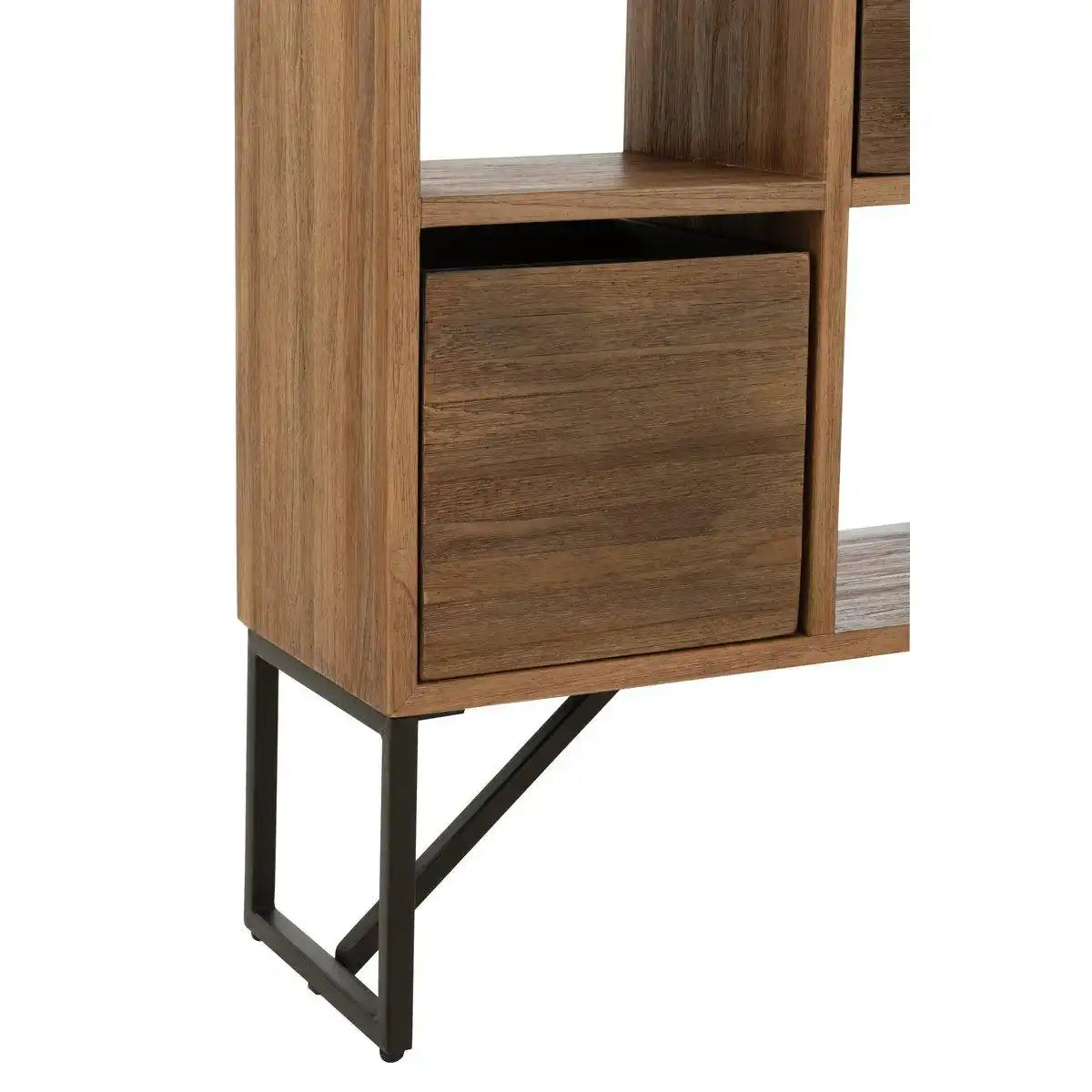 J-Line Schrank mit Schubladen, recyceltes Teakholz, natur - HomeDesign Knaus