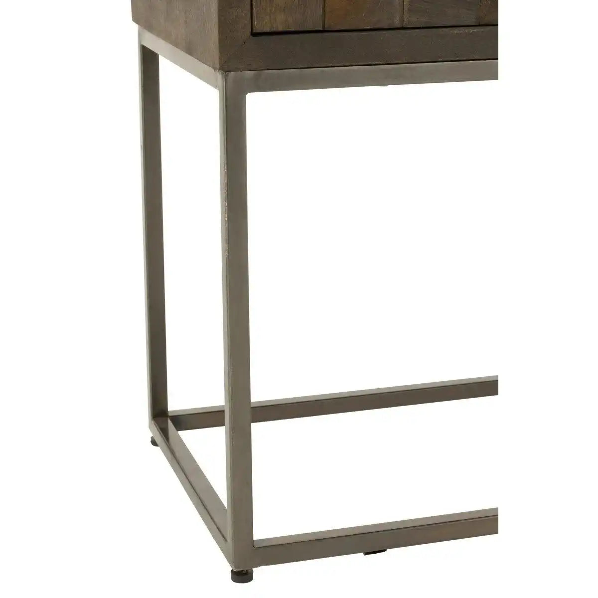 J-Line Schrank Pino Metall/Mangoholz Braun/Grau - HomeDesign Knaus