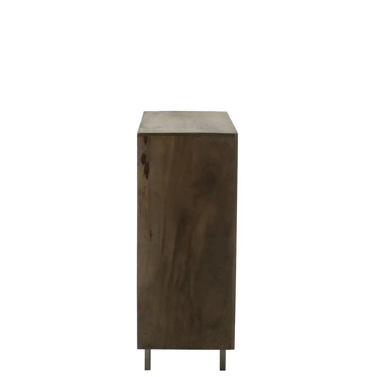 J-Line Schrank Pino Metall/Mangoholz Braun/Grau - HomeDesign Knaus