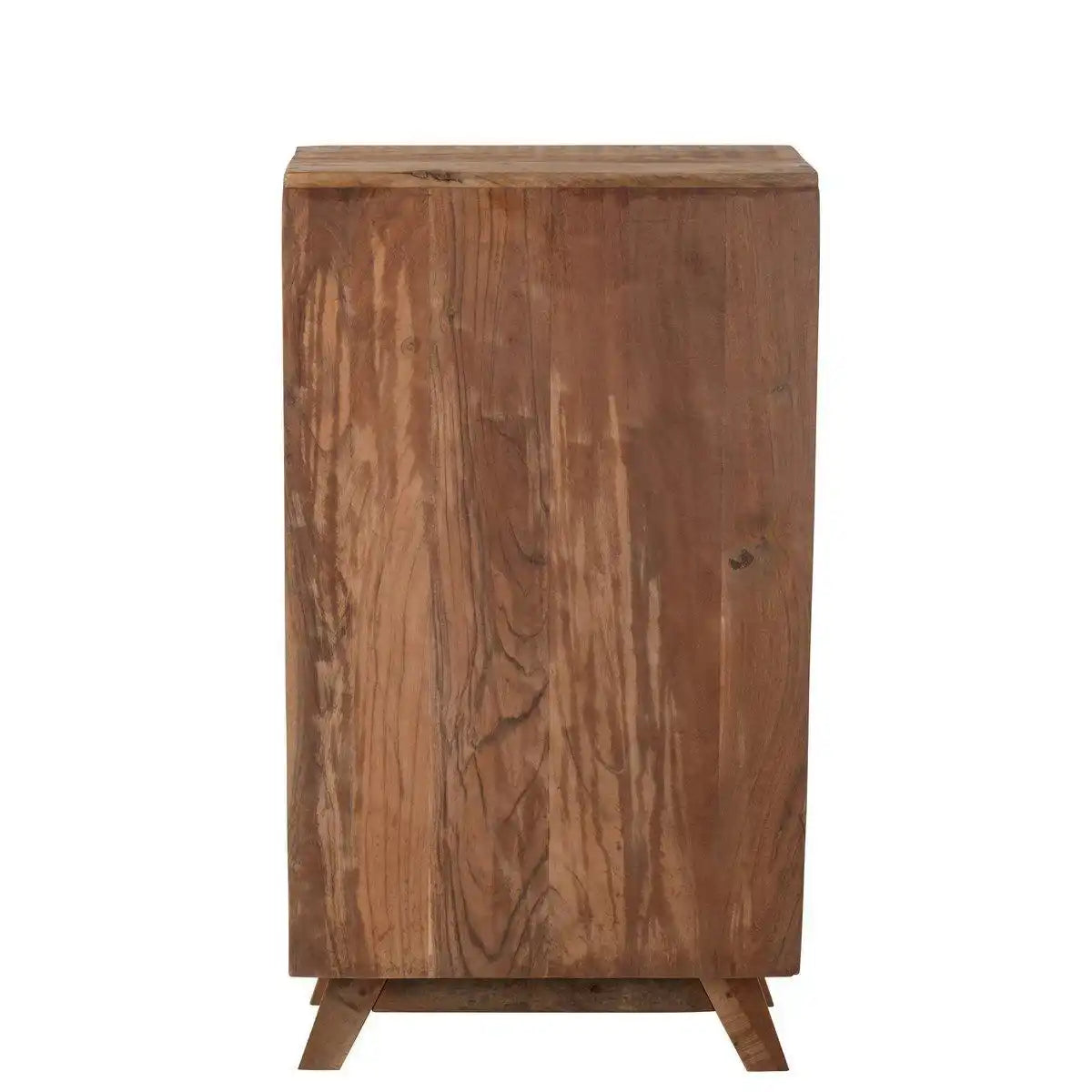 J-Line Schrank Retro recyceltes Holz/Glas Natur - HomeDesign Knaus
