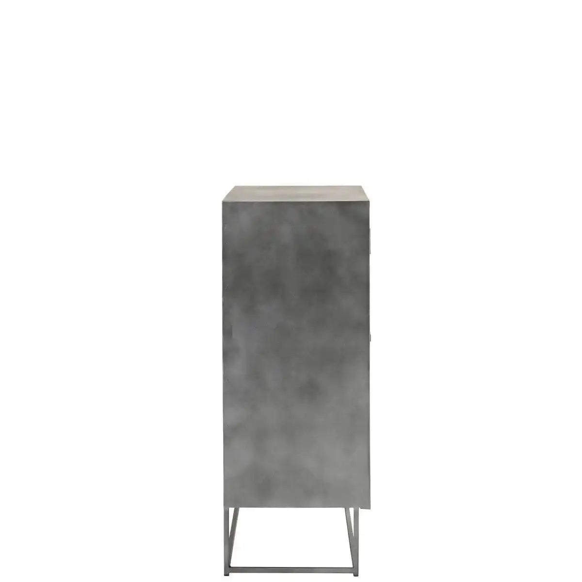 J-Line Schrank Shanil 2 Türen Holz/Eisen Natur/Grau - HomeDesign Knaus