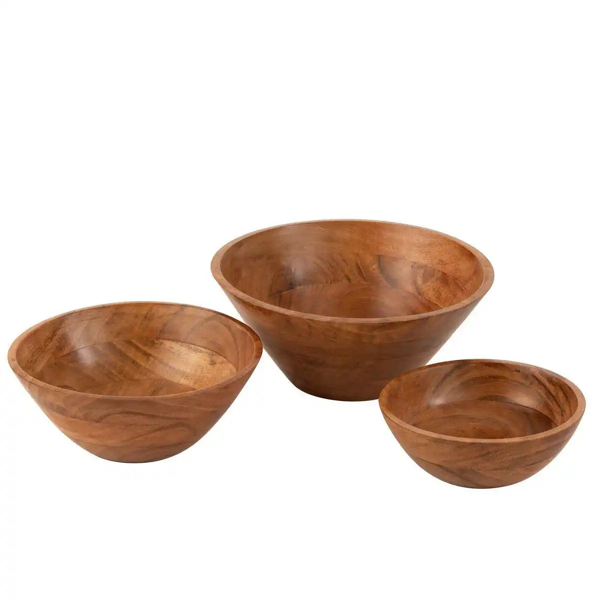 J-Line Schüssel Akazie – Holz – Natur – groß - HomeDesign Knaus