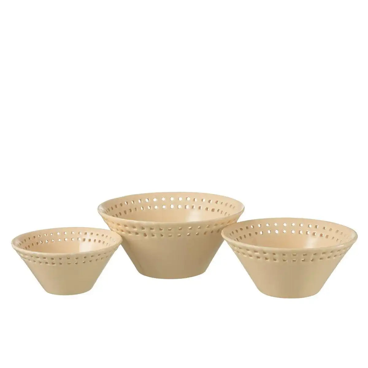 J-Line Schüssel - Keramik - Pfirsich - S/ M/ L - - HomeDesign Knaus