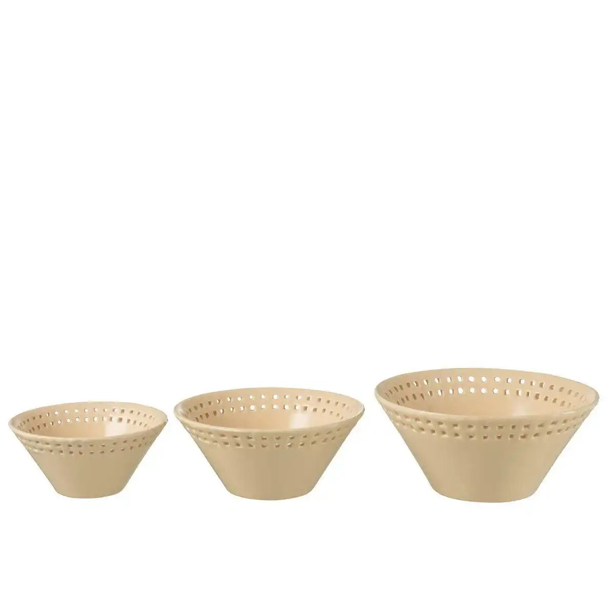 J-Line Schüssel - Keramik - Pfirsich - S/ M/ L - - HomeDesign Knaus