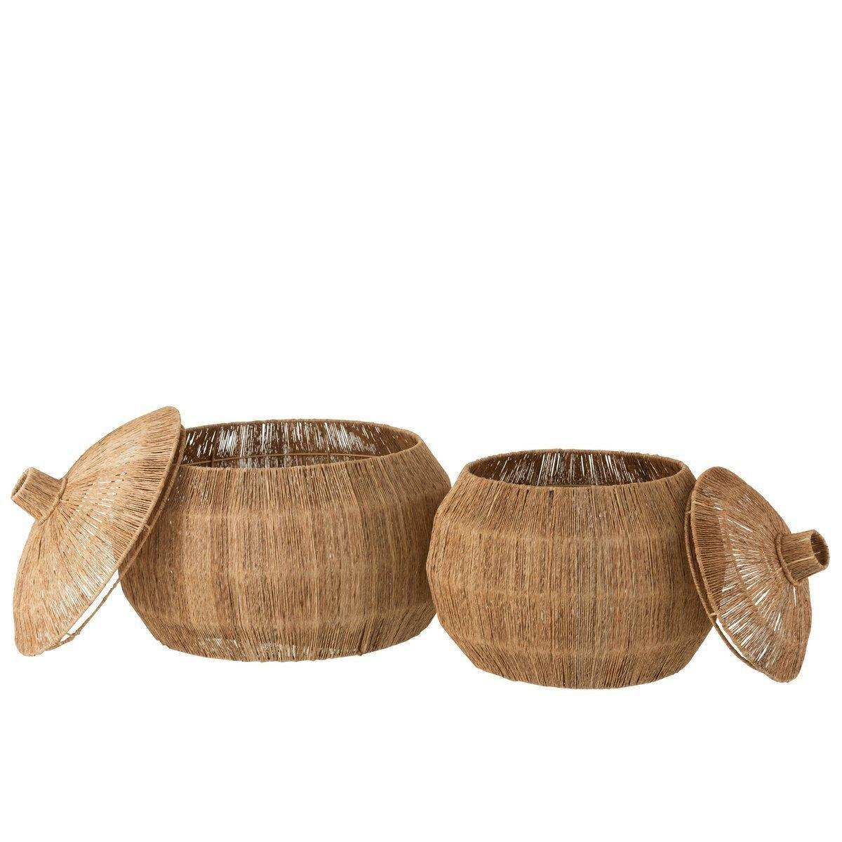 J-Line Set 2 Mann Dantya Bal Jute Natur - HomeDesign Knaus