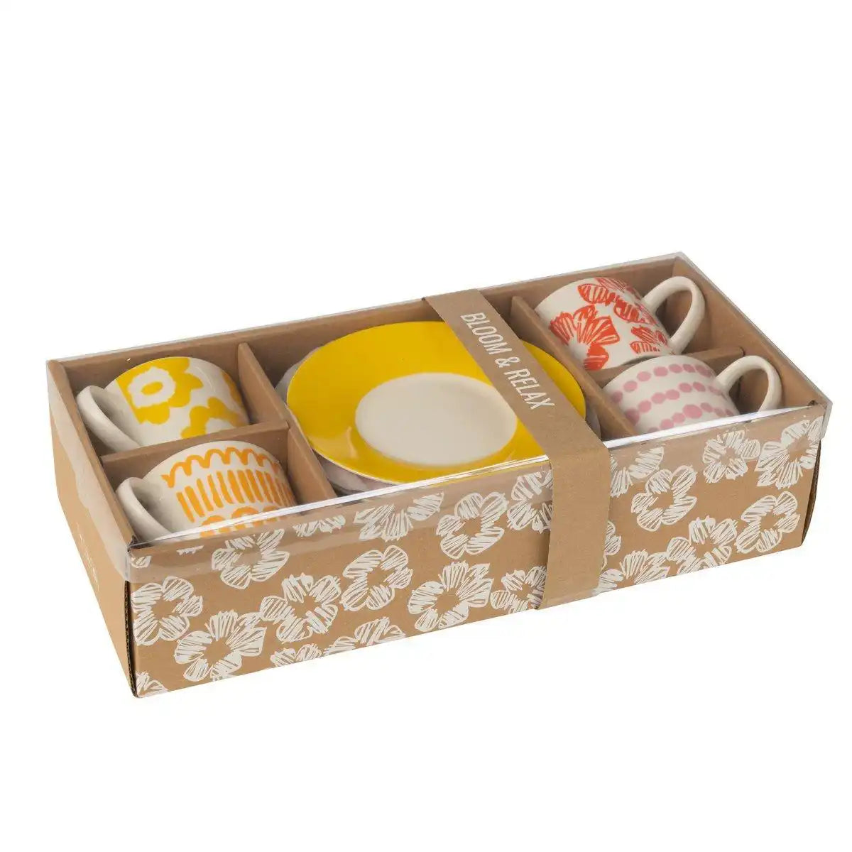 J-Line Set 4 Beutel + Geschirrbox, Keramikmischung, groß - HomeDesign Knaus
