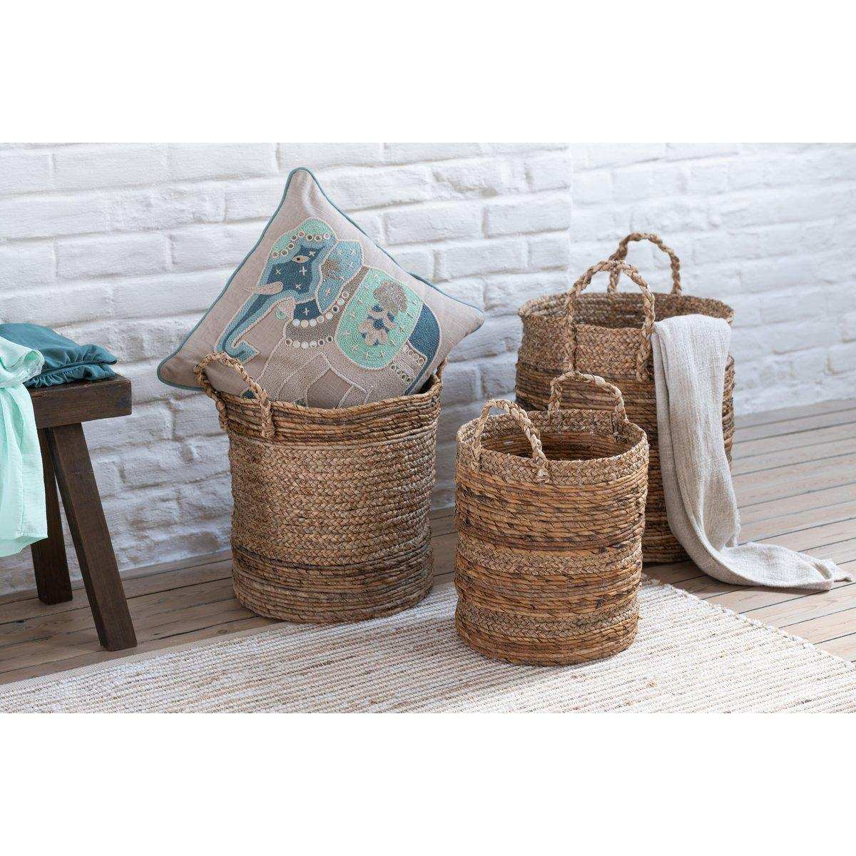 J-Line Set aus drei Körben Lucie Bast Natural - HomeDesign Knaus