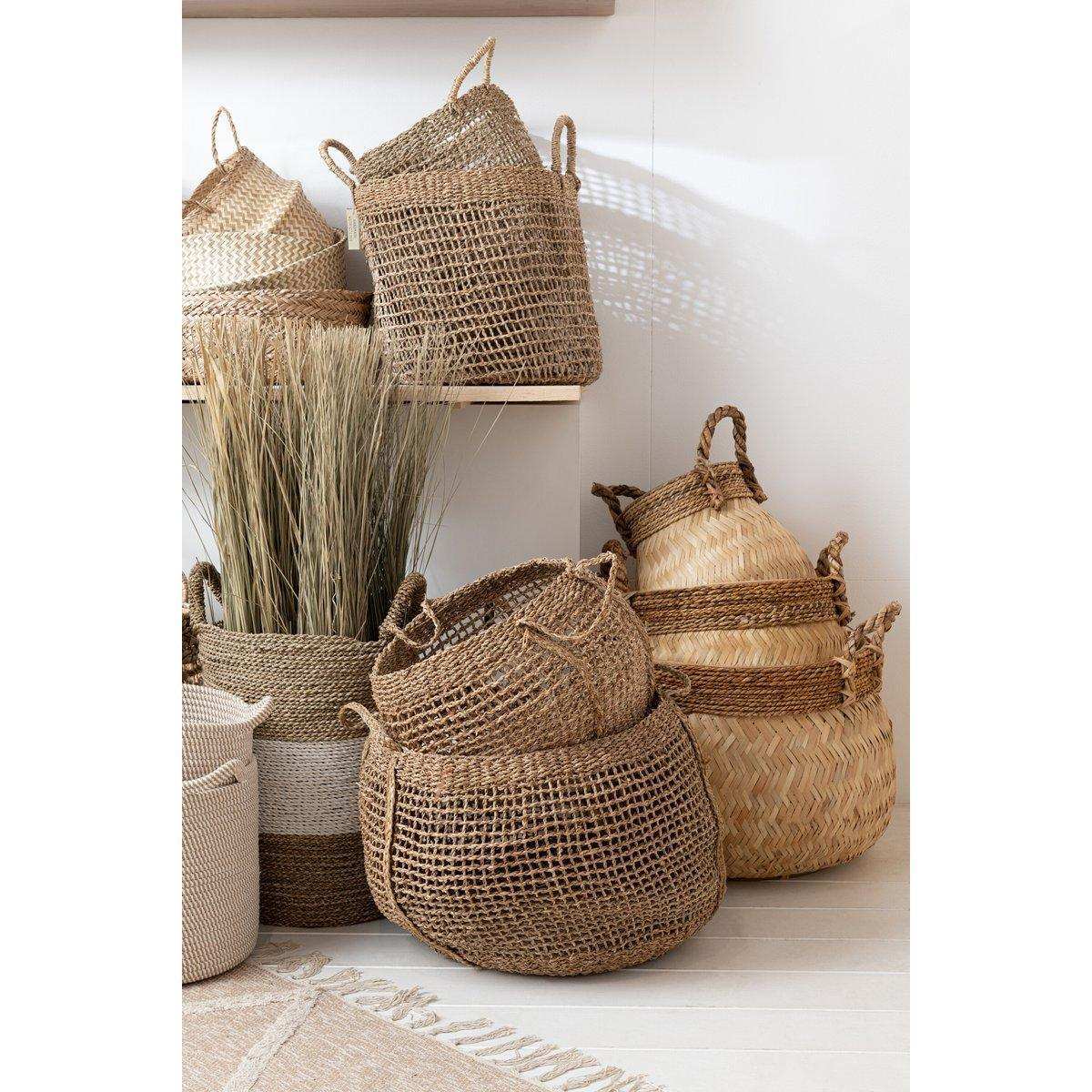 J-Line Set mit 2 Körben Tosai Seagrass Natural - HomeDesign Knaus