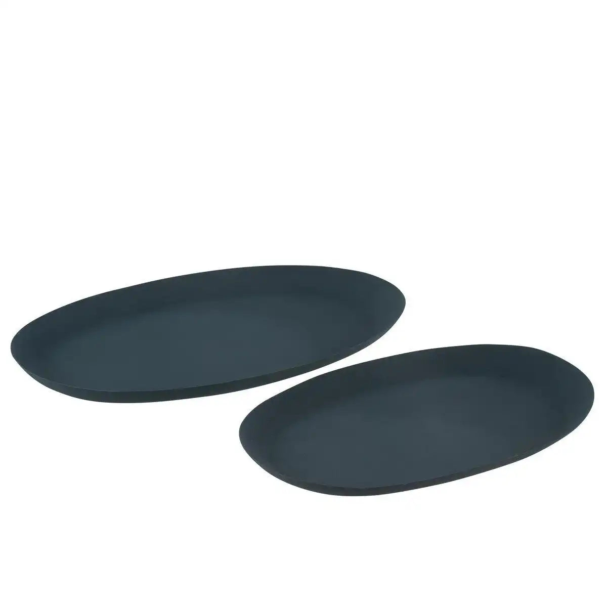 J-Line Set mit 2 Schüsseln, oval, Eisenblau - HomeDesign Knaus