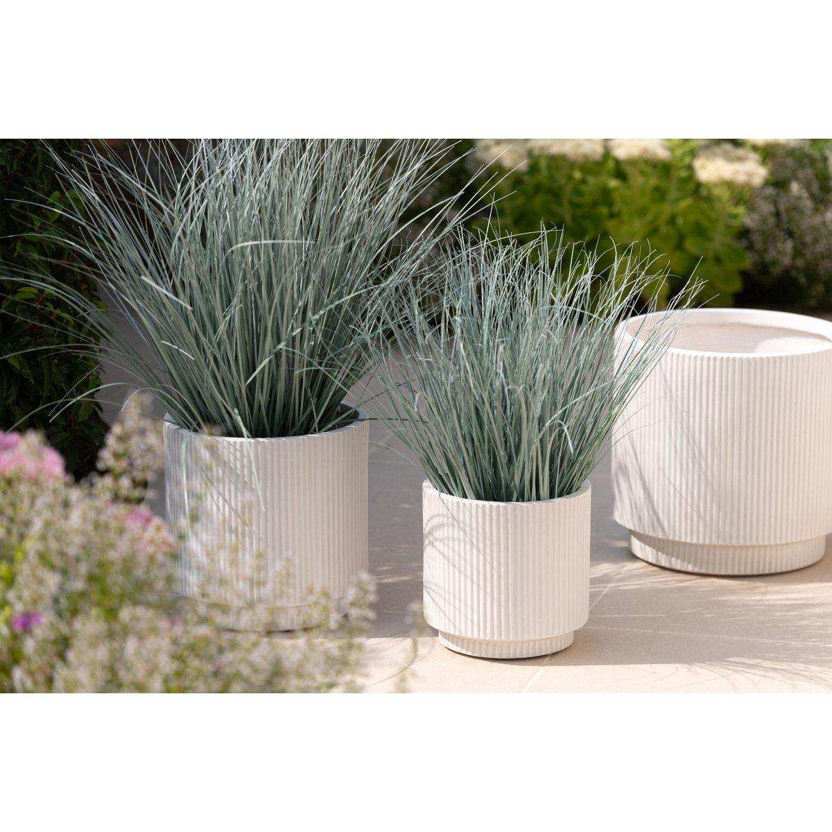 J-Line Set mit 3 Blumentöpfen Misty Clay White - HomeDesign Knaus