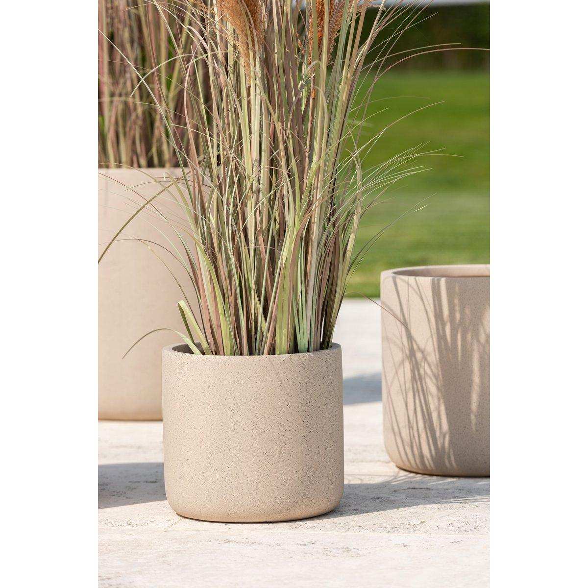 J-Line Set mit 4 Blumentöpfen Dune Clay Elfenbein - HomeDesign Knaus