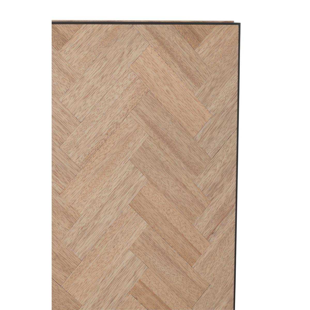 J-Line Sideboard 4 Türen Zickzack – Holz/Metall – Natur/Schwarz - HomeDesign Knaus