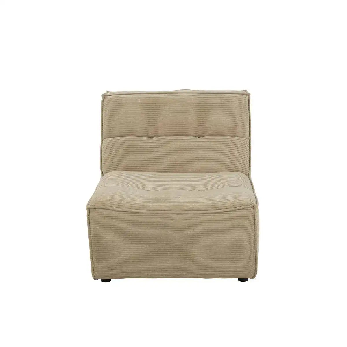J-Line Sofa Grid Pappelholz/Schaum Dunkelbeige - HomeDesign Knaus