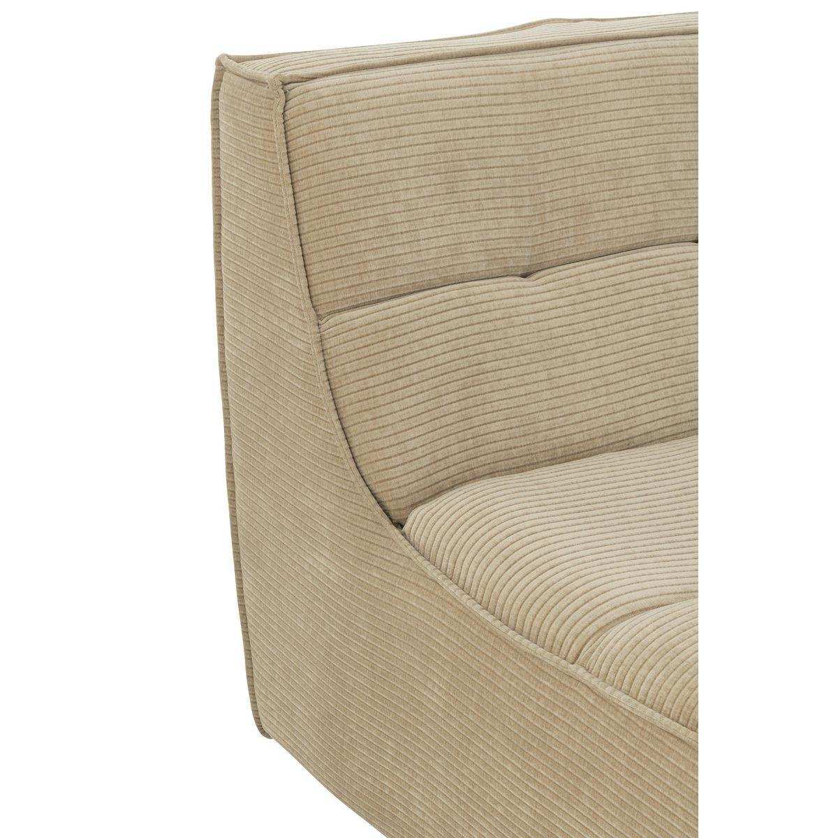J-Line Sofa Grid Pappelholz/Schaum Dunkelbeige - HomeDesign Knaus