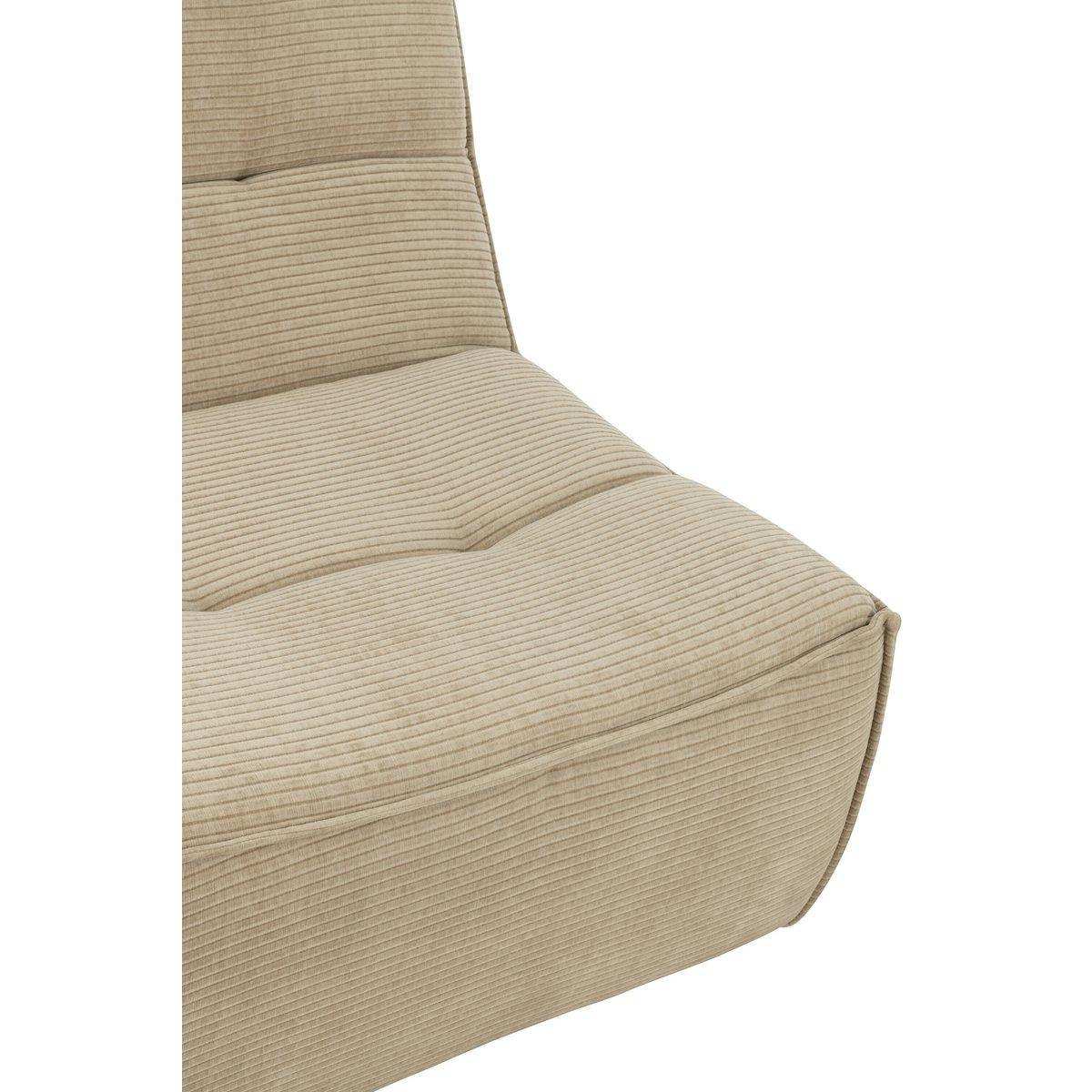 J-Line Sofa Grid Pappelholz/Schaum Dunkelbeige - HomeDesign Knaus