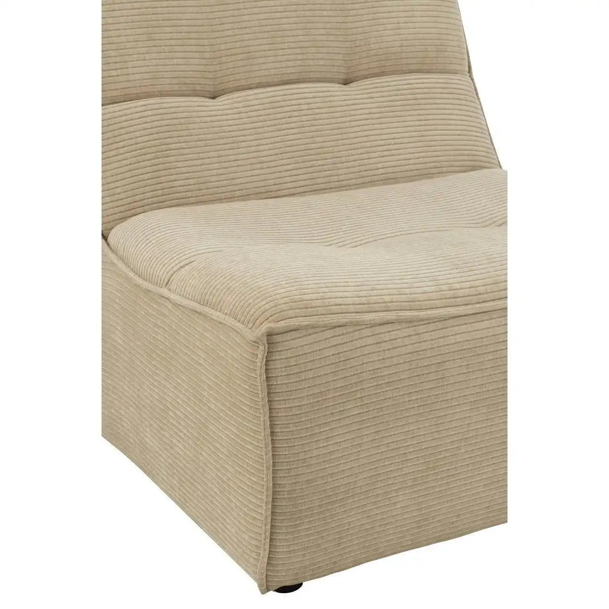 J-Line Sofa Grid Pappelholz/Schaum Dunkelbeige - HomeDesign Knaus