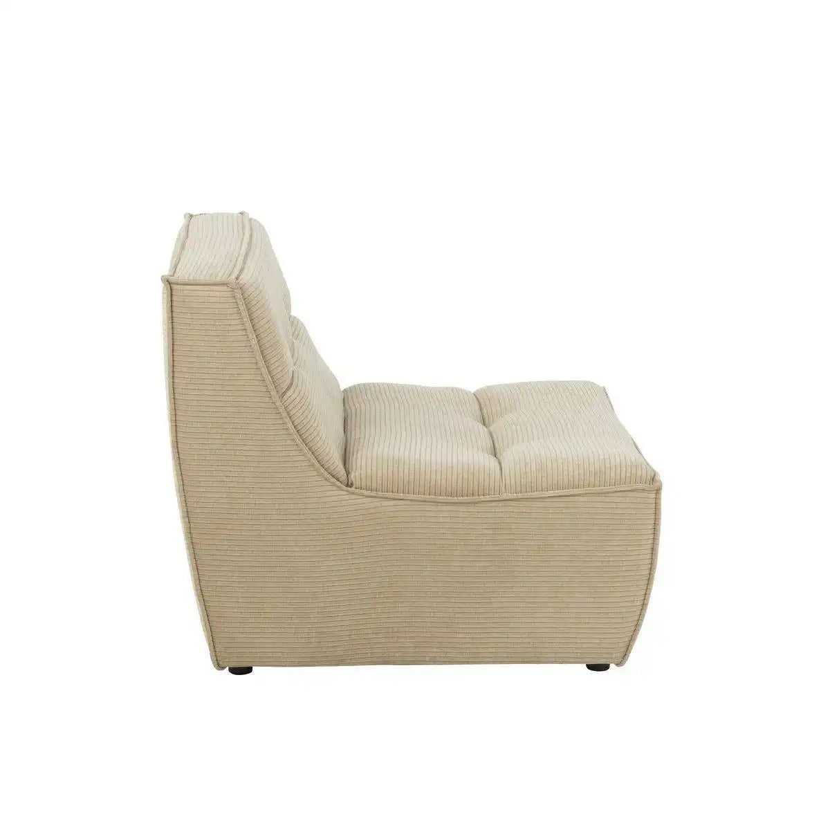 J-Line Sofa Grid Pappelholz/Schaum Dunkelbeige - HomeDesign Knaus