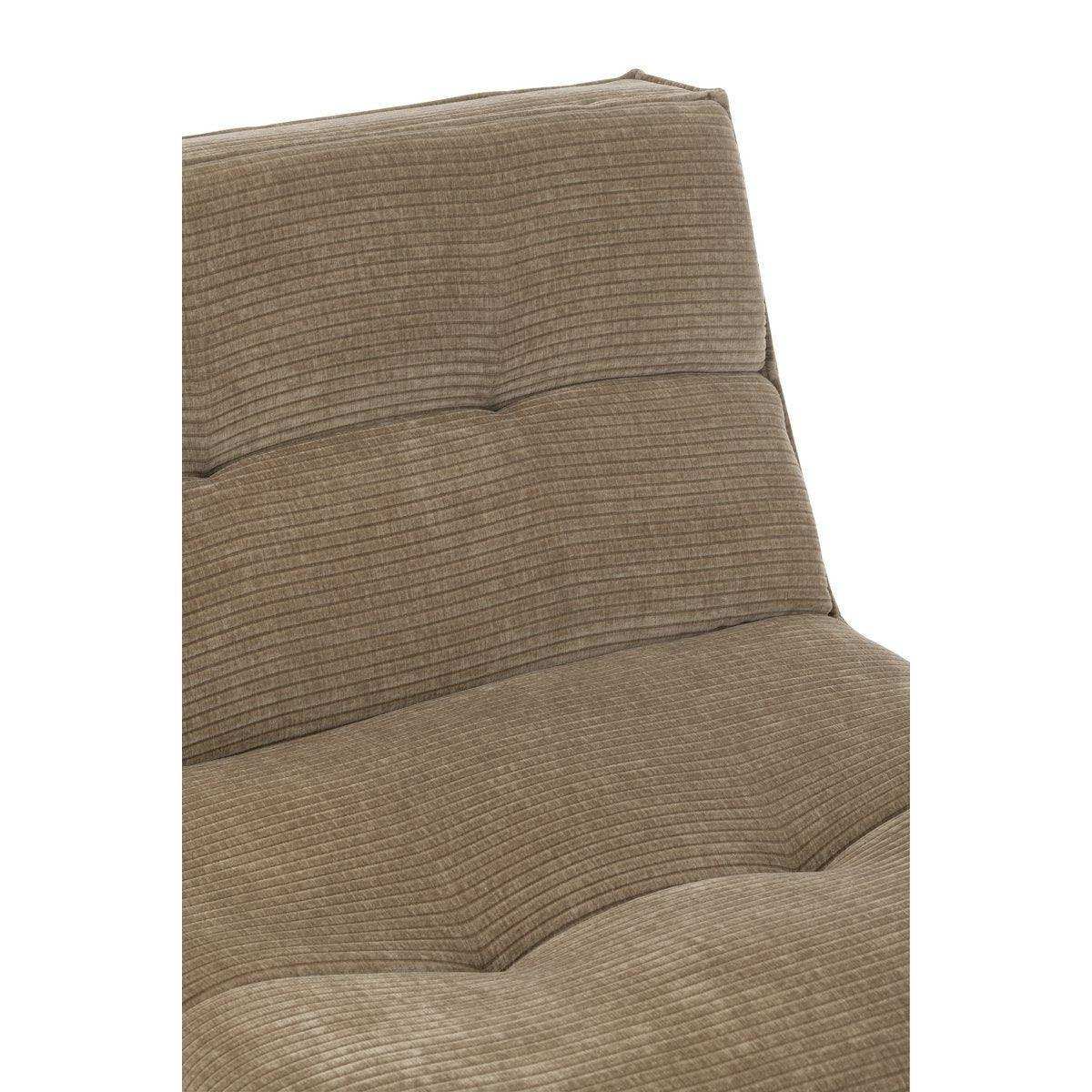 J-Line Sofa Grid Populierenhout/Schuim Donker Taupe - HomeDesign Knaus