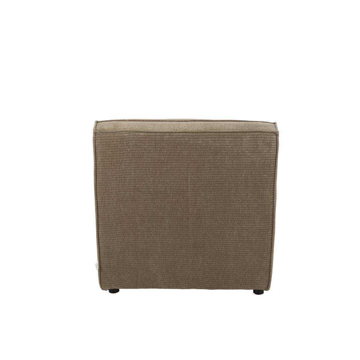 J-Line Sofa Grid Populierenhout/Schuim Donker Taupe - HomeDesign Knaus
