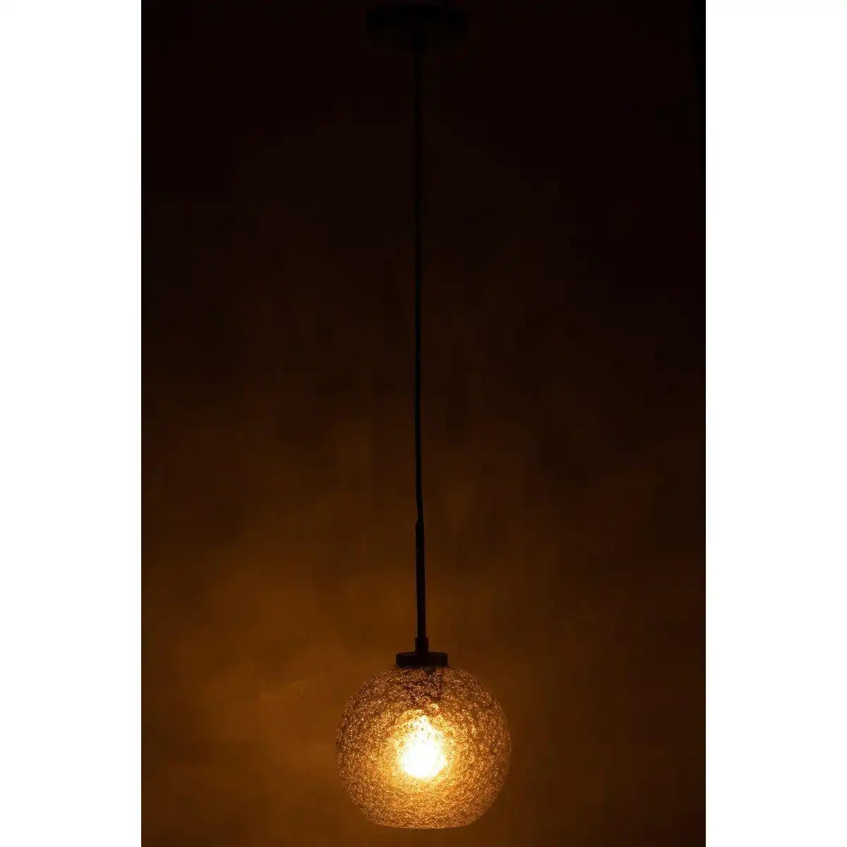 J-Line Speckel Bol Hängelampe - Glas - Grau - S - HomeDesign Knaus