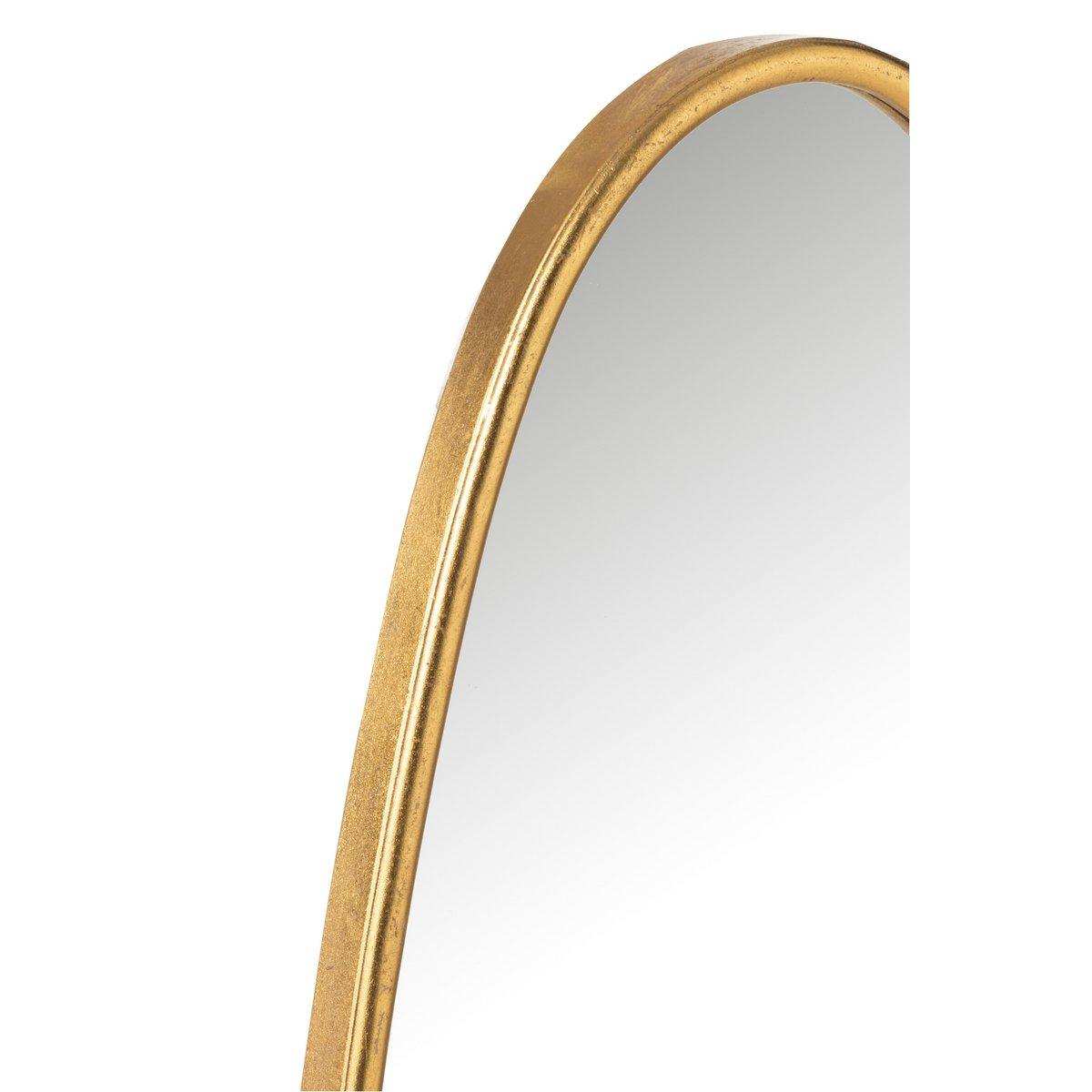 J-Line Spiegel Abstract - Glas - Gold - klein - HomeDesign Knaus
