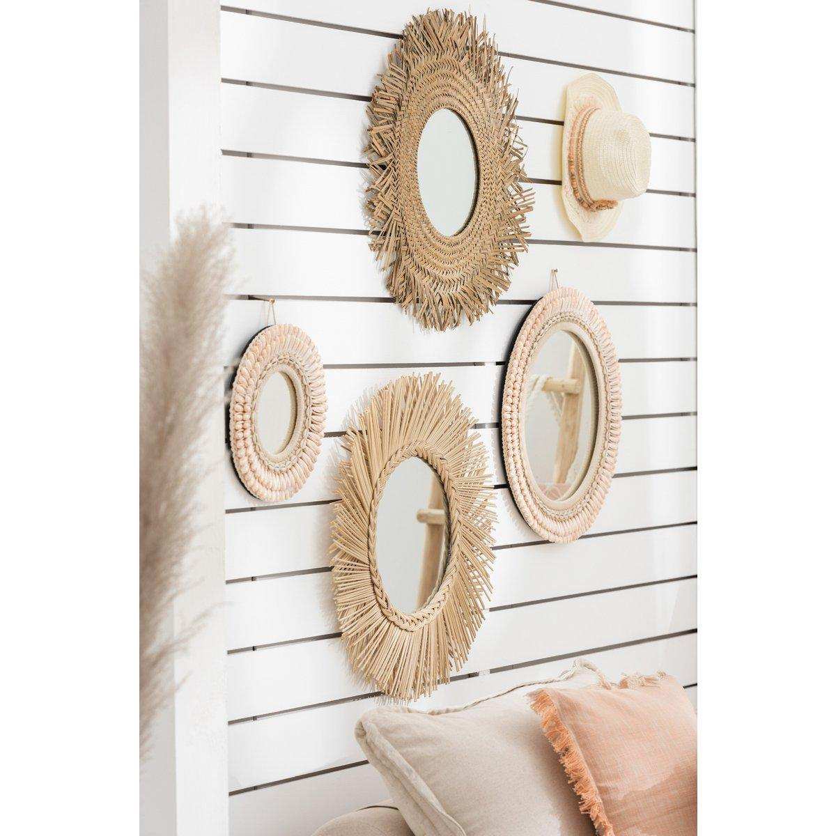 J-Line Spiegel Braid – Rattan – Natur - HomeDesign Knaus