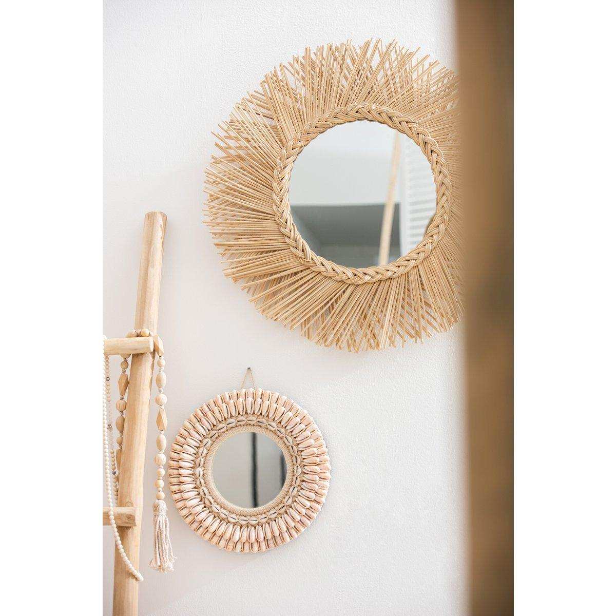 J-Line Spiegel Braid – Rattan – Natur - HomeDesign Knaus