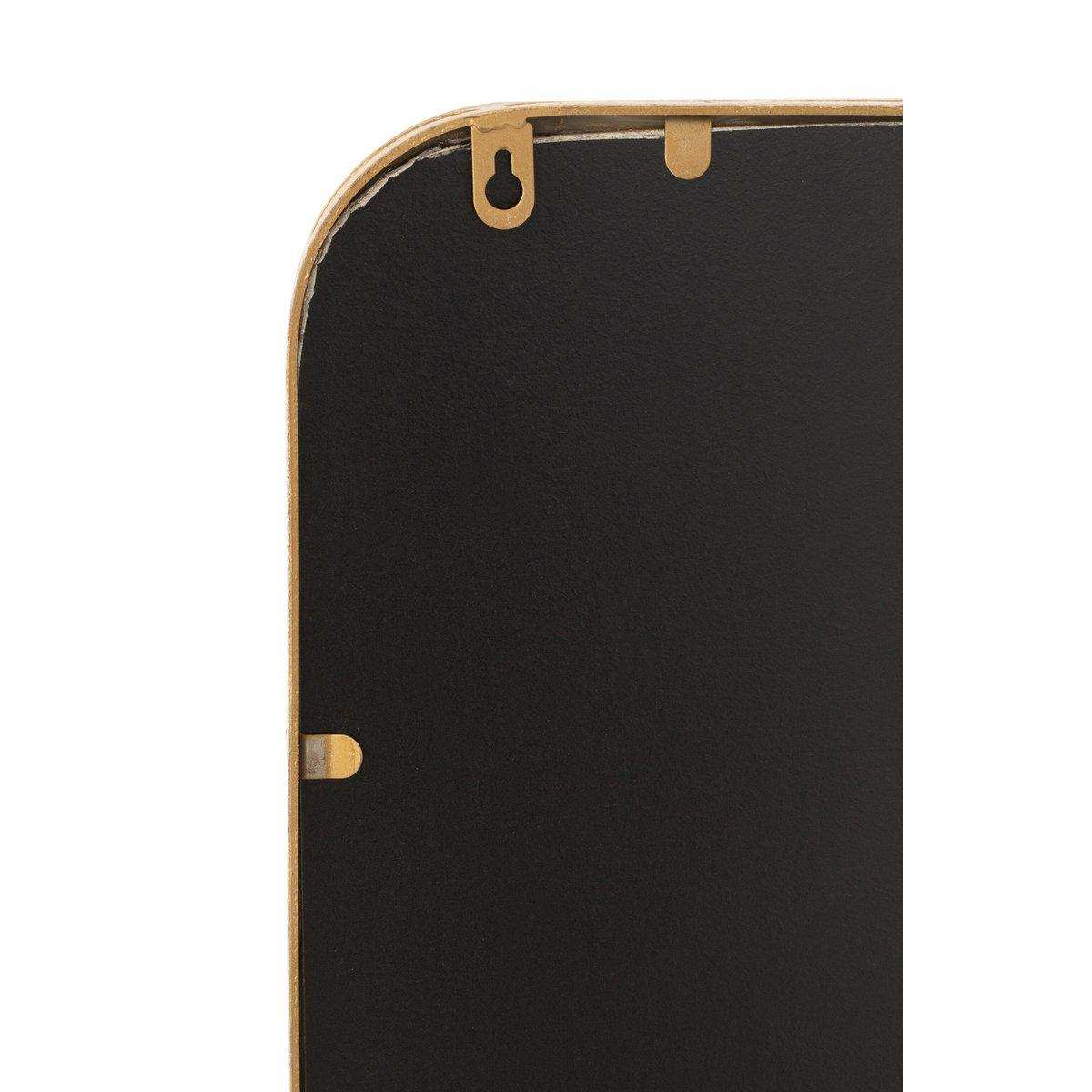 J-Line Spiegel Mona Rechteckig Eisen/Glas Gold - HomeDesign Knaus
