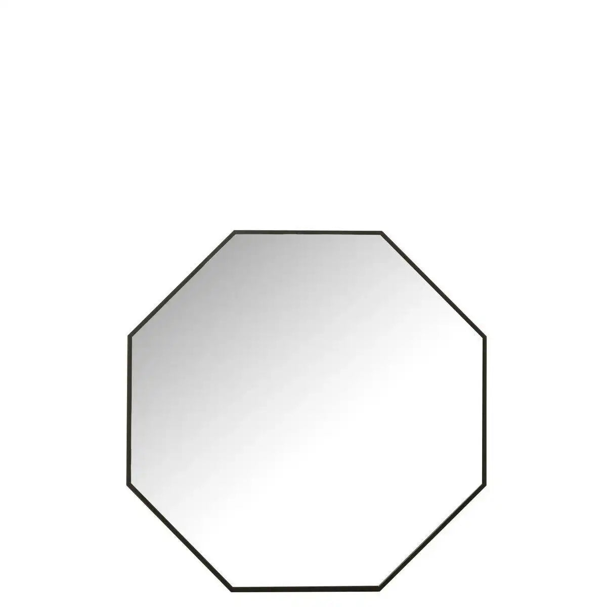 J-Line Spiegel Octagon – Glas/Metall – Schwarz - HomeDesign Knaus