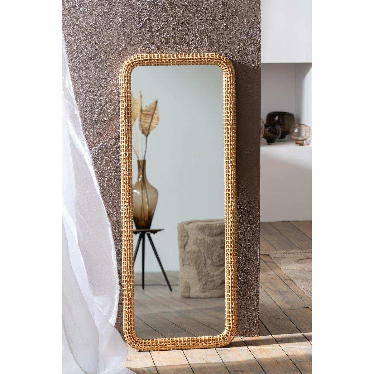 J-Line Spiegel Rechthoek Spar/Glas Natur - HomeDesign Knaus