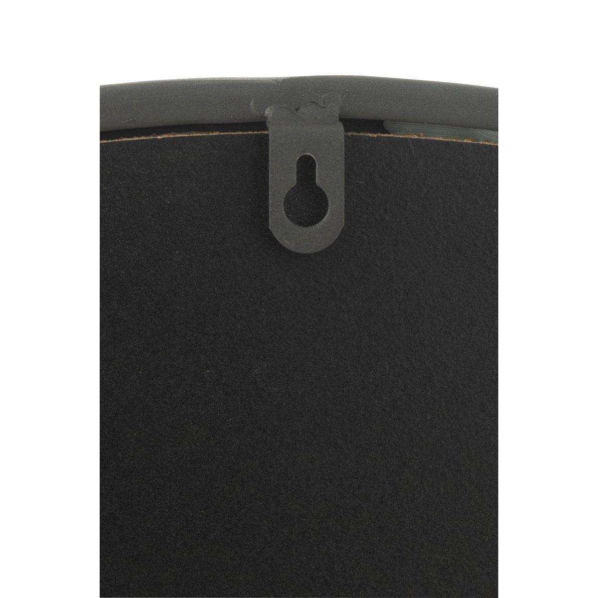 J-Line Spiegel Rond - Zwart - Mat Metaal - S - HomeDesign Knaus