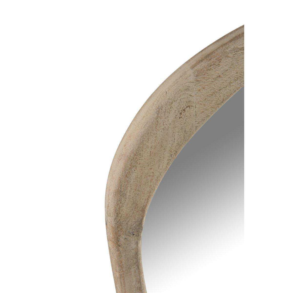 J-Line Spiegel unregelmäßig – Holz – Natur – groß - HomeDesign Knaus