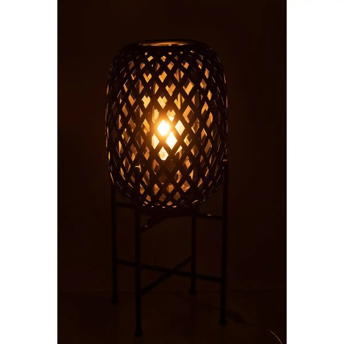 J-Line Staande Lampe – Holz – Schwarz - HomeDesign Knaus
